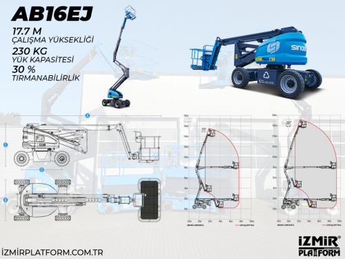 Akl Eklemli Manlift 18 Metrelik